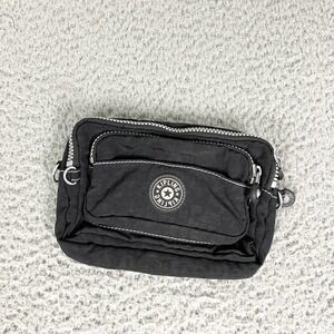Kipling Multiple Waist Bag Womens Small Black Nylon Belt Fanny Pack AC2491